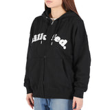 ミルクフェド パーカー レディース 大きいサイズ ジップ MILKFED. アウター 秋 冬 おしゃれ 女子 かわいい ロゴ ファスナー ジップパーカー ブランド フーディー ARCH COOPER LOGO ZIP UP HOODIE 103253012001