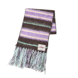 ミルクフェド マフラー レディース MILKFED. ブランド 大判 大きめ ボーダー ストライプ フリンジ カジュアル かわいい おしゃれ ふわふわ 防寒 起毛 軽い 女性 STRIPED FRINGE STOLE 103254054002