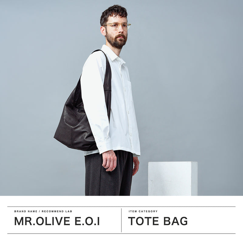 ミスターオリーブ イー.オー.アイ トートバッグ メンズ レディース MR.OLIVE E.O.I ブランド 軽量 カジュアル 本革 牛革 肩掛け B5 おしゃれ 大人 撥水 ワンハンドル バッグ WATERPROOF LIGHT LEATHER ECO TOTE ME695