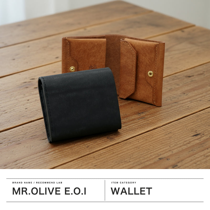 ミスターオリーブ イー.オー.アイ 二つ折り財布 ブランド メンズ 財布 本革 レザー MR.OLIVE E.O.I コンパクト 小さめ 小銭入れあり シンプル ミニ財布 コンパクト 日本製 PUEBLO LEATHER NEAT WALLET ME120P
