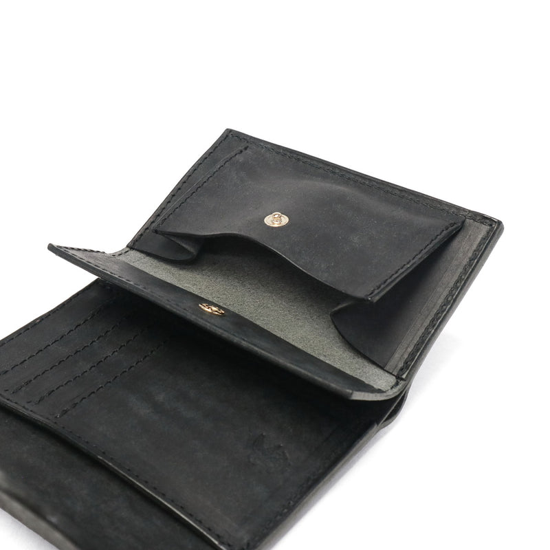 ミスターオリーブ イー.オー.アイ 三つ折り財布 メンズ レディース ブランド 本革 革 MR.OLIVE E.O.I 財布 三つ折り 三つ折 コンパクト 黒 ブラック 小銭入れあり 小銭入れ PUEBLO LEATHER COMPACT WALLET ME115P