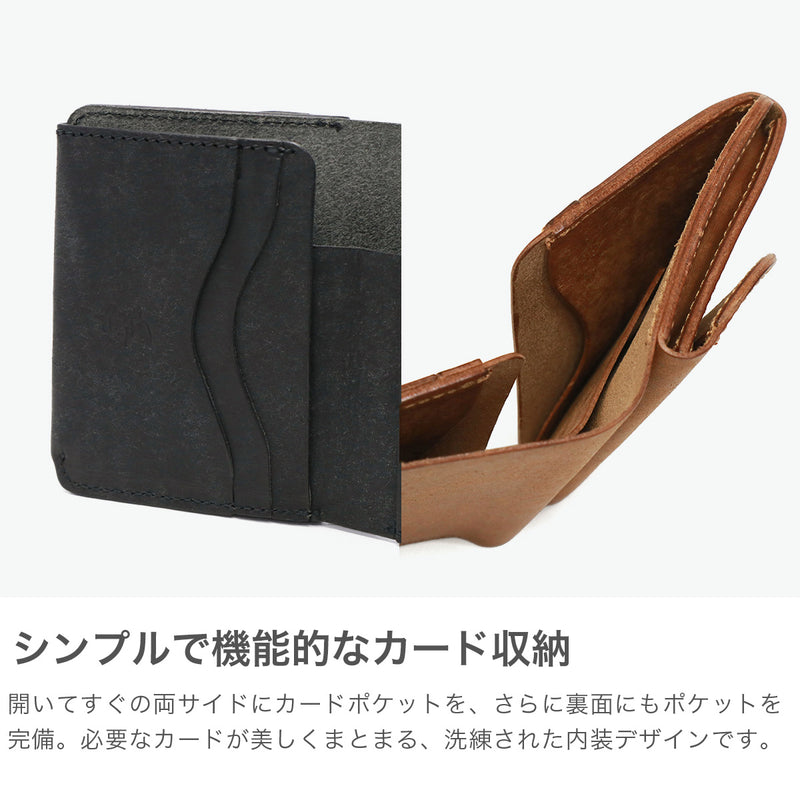ミスターオリーブ イー.オー.アイ 二つ折り財布 メンズ レディース 札 ブランド 本革 革 薄い MR.OLIVE E.O.I 財布 二つ折り 薄い スリム 小銭入れあり 小さい 国産 日本製 PUEBLO LEATHER MINI WALLET ME116P