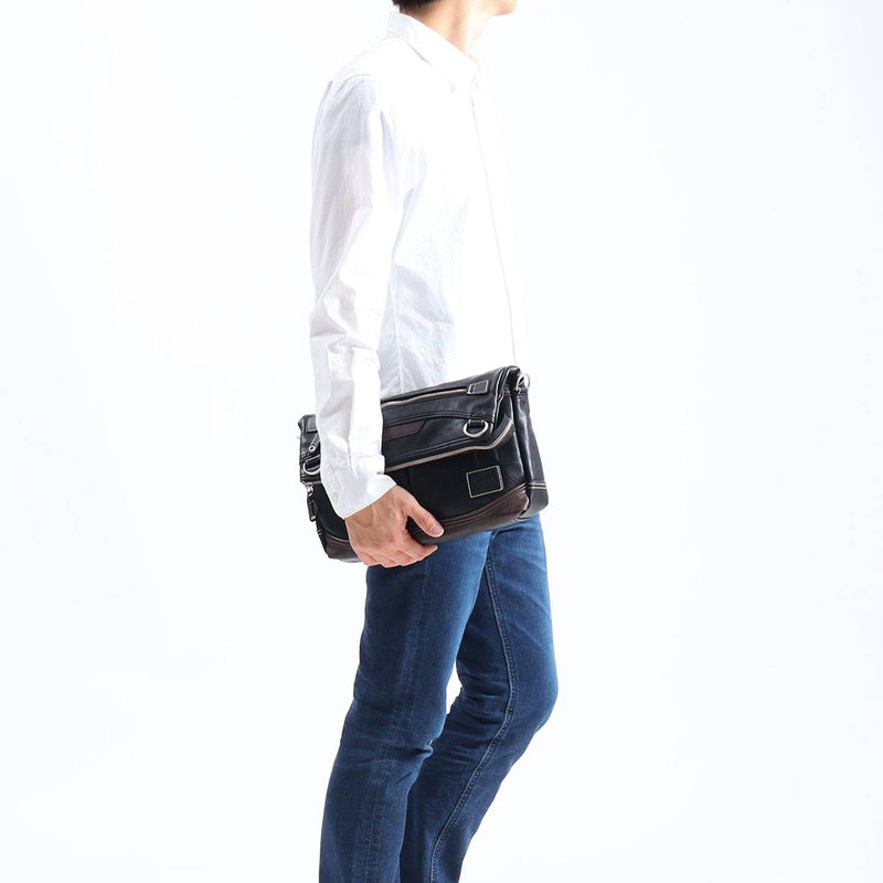 Mustash Shoulder Bag MOUSTACHE Shoulder YUQ Diagonal Bag 2WAY Clutch Bag A4 B5 Men VMR-5696