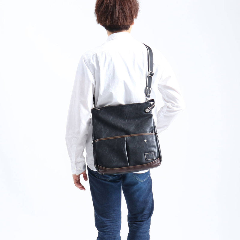 Mustash Shoulder Bag MOUSTACHE Shoulder YUQ Diagonal Bag 2WAY Clutch Bag A4 B5 Men VMR-5696