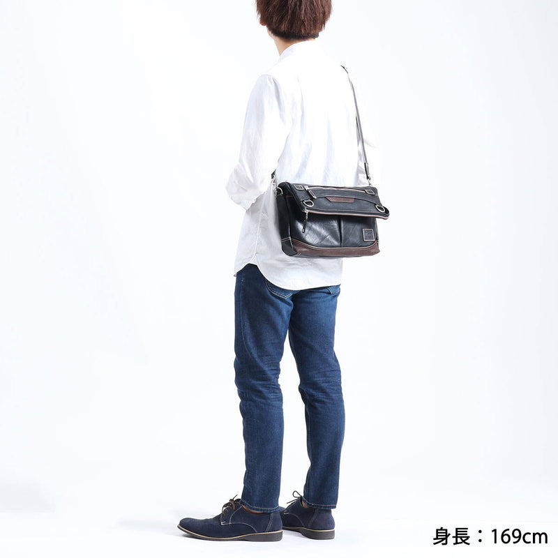 Mustash Shoulder Bag MOUSTACHE Shoulder YUQ Diagonal Bag 2WAY Clutch Bag A4 B5 Men VMR-5696