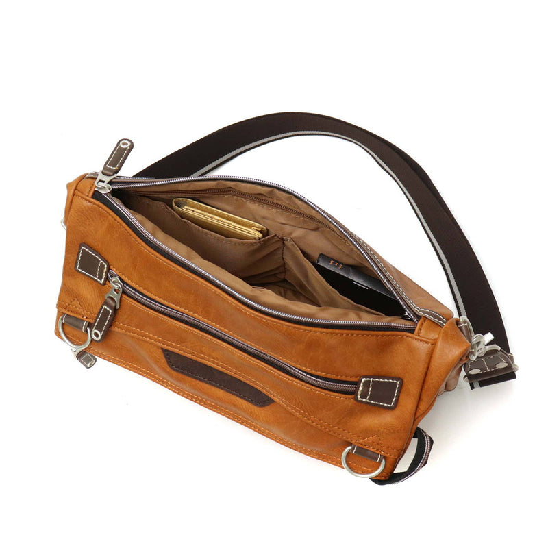 Mustash Shoulder Bag MOUSTACHE Shoulder YUQ Diagonal Bag 2WAY Clutch Bag A4 B5 Men VMR-5696