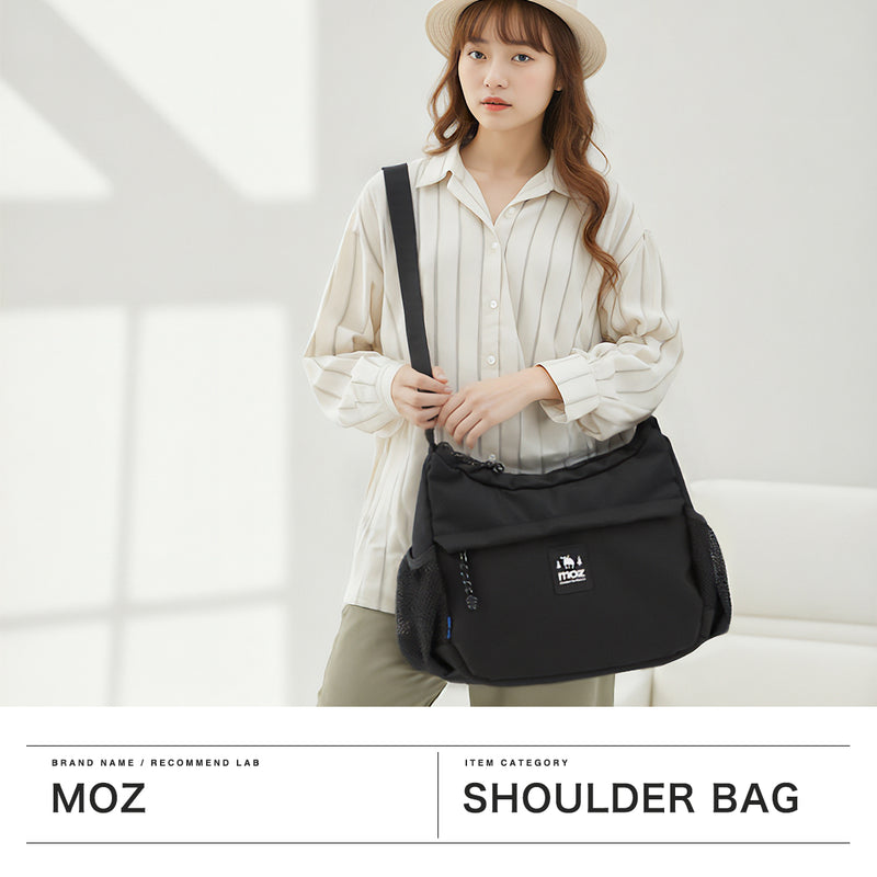 Moz肩帶女士越野袋大品牌Moz Moz Cross Bodut少量尼龍可愛的可愛簡單休閒水平水驅蟲B5 7.6L ZZOK ZZOK多功能肩帶ZZOK-03