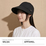 ミルサ 帽子 レディース milsa ハット つば広 UV UVカット 日焼け防止 UPF50＋ ウォーキング ゴルフ ブランド 春 夏 春夏 紫外線対策 遮光 洗える 吸汗速乾 花粉症 洗濯機 花粉対策 ワイド キャップ 261-061214