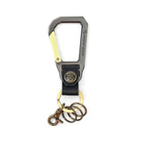 [Peniaga biasa] Master Peace Keychain Kulit Kulit Kulit Kulit Master-Piece Nascan Lelaki Lelaki Jepun Keyling Jenama Calabinar Calabinar Carabinar Carabina Hook kasual kasual Carabiner 02000