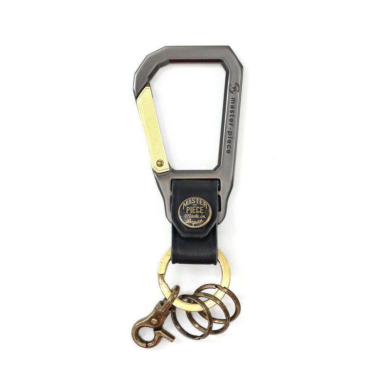 [Regular dealer] Master Peace Keychain Leather Leather Leather Leather MASTER-PIECE Nascan Men's Ladies Japanese Keyling Brand fashionable Calabinar Carabina Hook Casual Casual Carabiner 02000