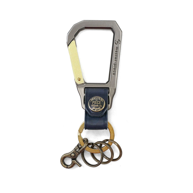 [Peniaga biasa] Master Peace Keychain Kulit Kulit Kulit Kulit Master-Piece Nascan Lelaki Lelaki Jepun Keyling Jenama Calabinar Calabinar Carabinar Carabina Hook kasual kasual Carabiner 02000