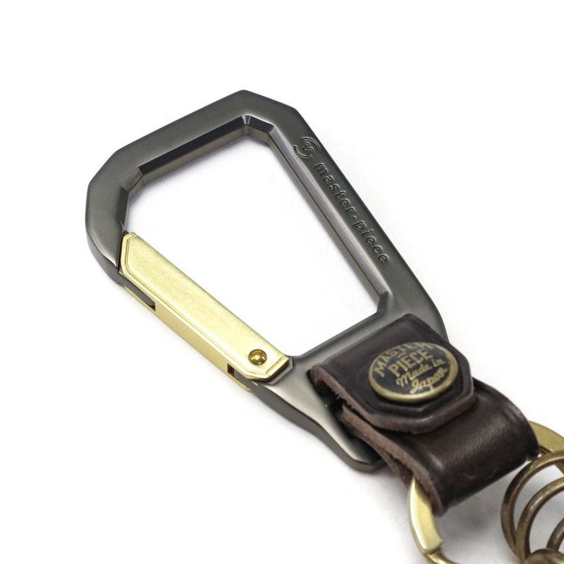 [Regular dealer] Master Peace Keychain Leather Leather Leather Leather MASTER-PIECE Nascan Men's Ladies Japanese Keyling Brand fashionable Calabinar Carabina Hook Casual Casual Carabiner 02000