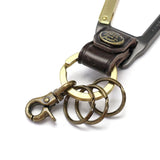 [Regular dealer] Master Peace Keychain Leather Leather Leather Leather MASTER-PIECE Nascan Men's Ladies Japanese Keyling Brand fashionable Calabinar Carabina Hook Casual Casual Carabiner 02000