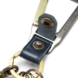 [Regular dealer] Master Peace Keychain Leather Leather Leather Leather MASTER-PIECE Nascan Men's Ladies Japanese Keyling Brand fashionable Calabinar Carabina Hook Casual Casual Carabiner 02000