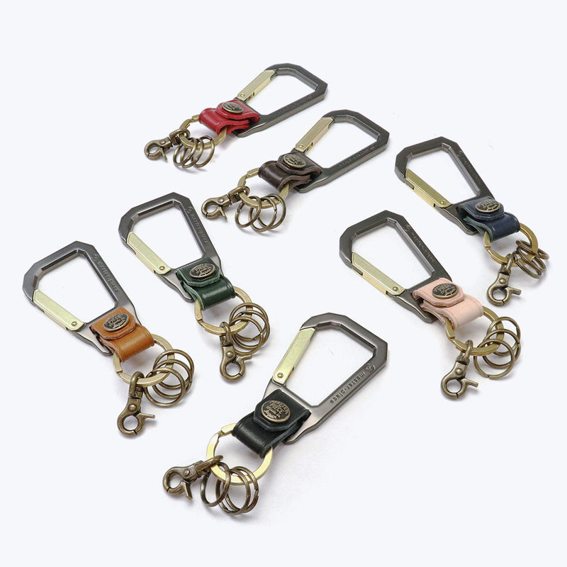 [Regular dealer] Master Peace Keychain Leather Leather Leather Leather MASTER-PIECE Nascan Men's Ladies Japanese Keyling Brand fashionable Calabinar Carabina Hook Casual Casual Carabiner 02000