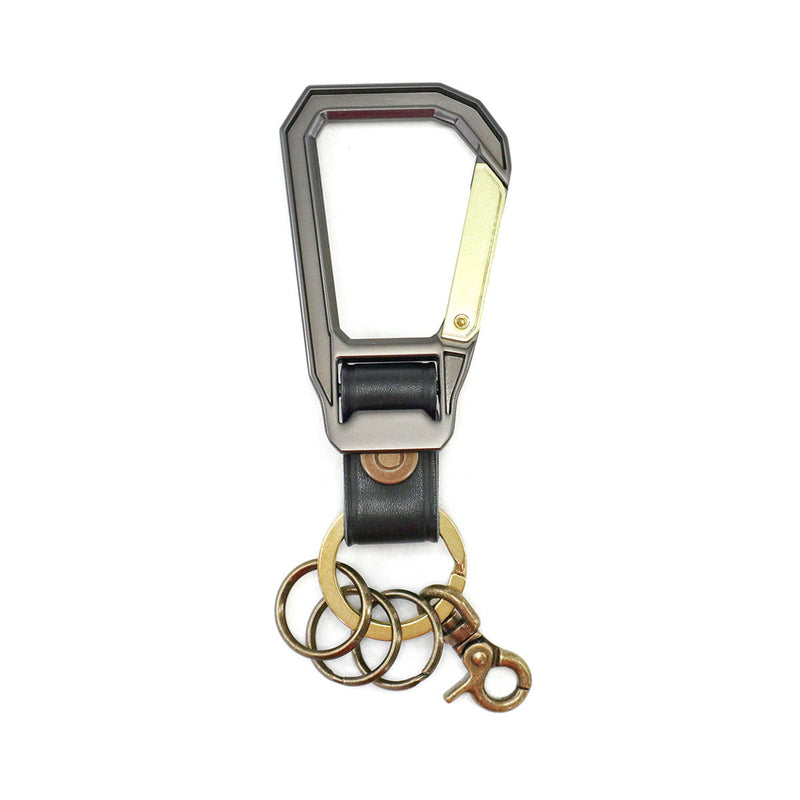 [Peniaga biasa] Master Peace Keychain Kulit Kulit Kulit Kulit Master-Piece Nascan Lelaki Lelaki Jepun Keyling Jenama Calabinar Calabinar Carabinar Carabina Hook kasual kasual Carabiner 02000