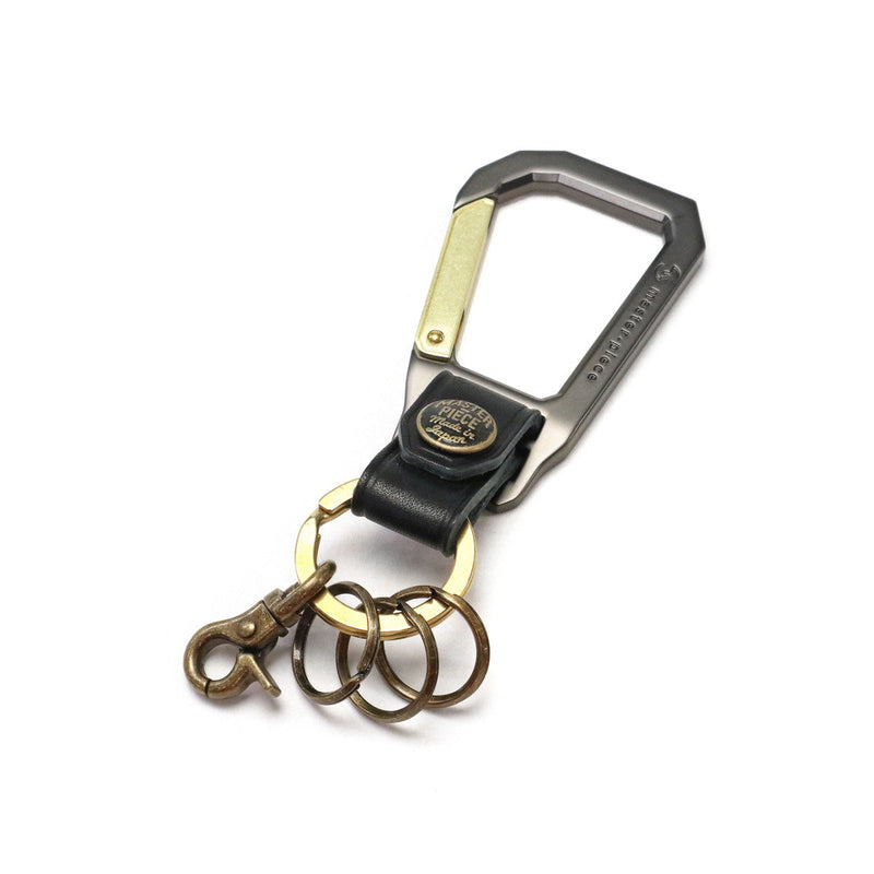 [Regular dealer] Master Peace Keychain Leather Leather Leather Leather MASTER-PIECE Nascan Men's Ladies Japanese Keyling Brand fashionable Calabinar Carabina Hook Casual Casual Carabiner 02000