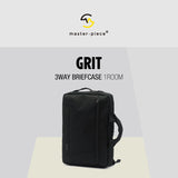 【当店限定モデル】【正規取扱店】 マスターピース 3WAY ブリーフケース master-piece GRIT ビジネスリュック リュック メンズバッグ 出張 通勤 A4 B4 PC 1層 メンズ master piece 43211-G