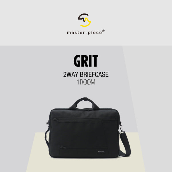 【当店限定モデル】【正規取扱店】 マスターピース ビジネスバッグ master-piece GRIT 2WAY ブリーフケース メンズバッグ 出張 通勤 A4 B4 PC 1層 メンズ master piece 43213-G