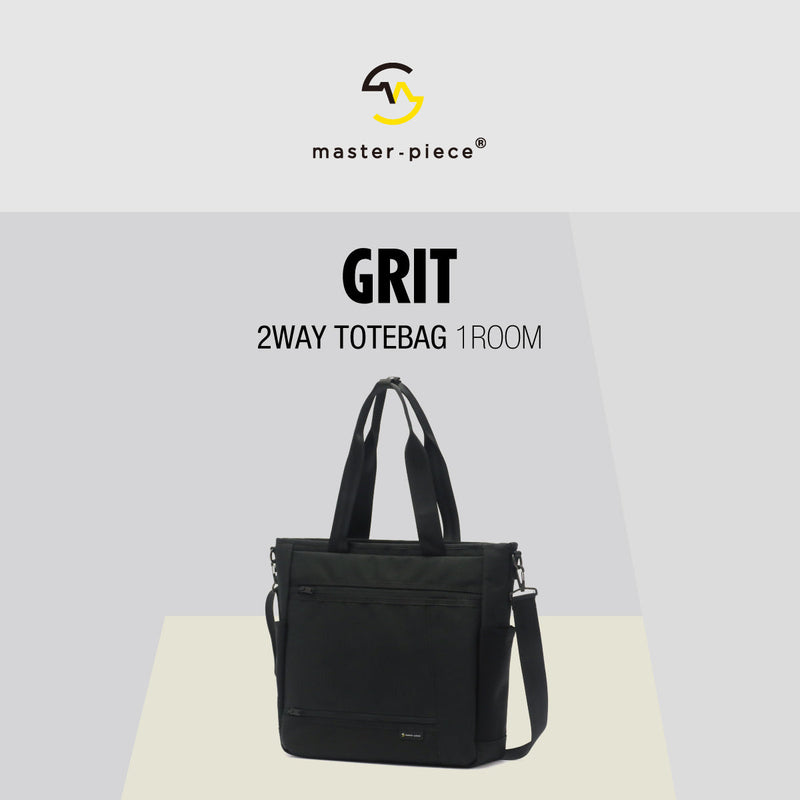 [Our shop limited model] [Regular dealer] Masterpiece tote bag Men's ladies zipper with master-pieCE bag tote commuting A4 business notebook PC nylon 2WAY GRIT 43214-G