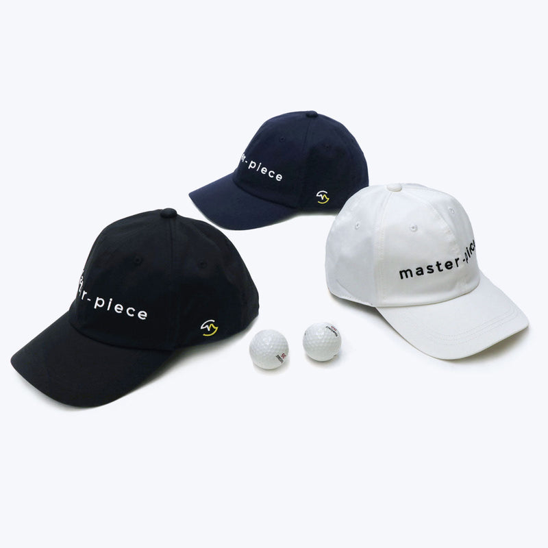 【正規取扱店】 マスターピースゴルフ キャップ master-piece GOLF CAP ゴルフキャップ 帽子 コットン 綿 撥水 速乾 アジャスター サイズ調整 ロゴ 黒 白 ブランド メンズ レディース 312000