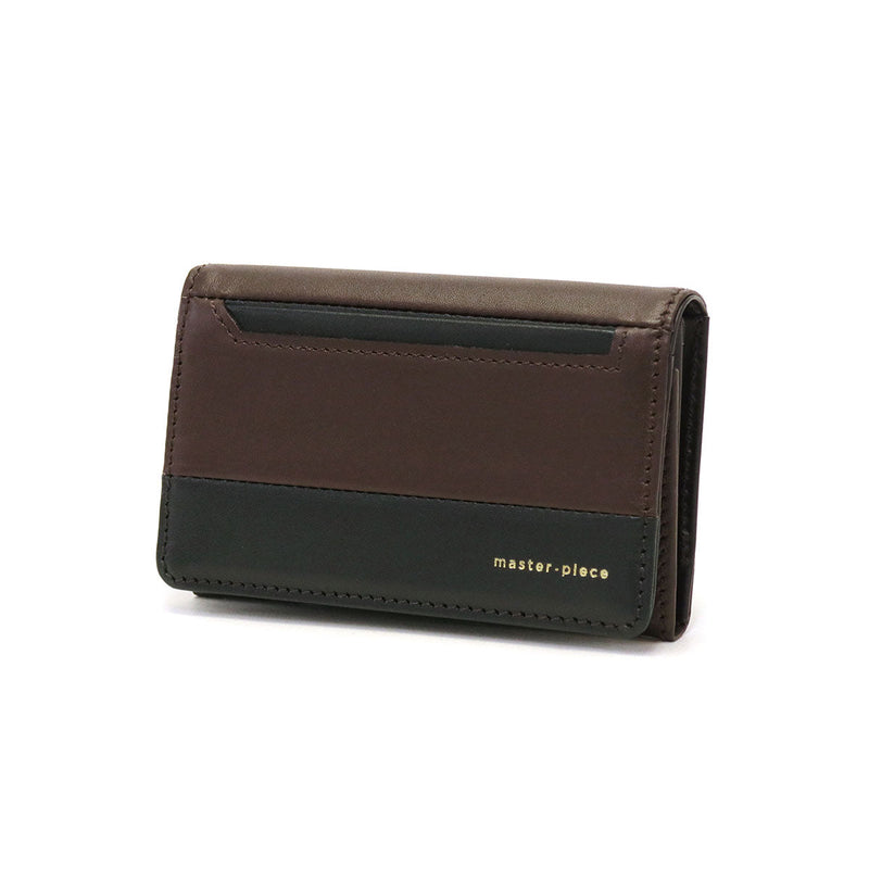 [Regular dealer] Master Piece Card Case Master-Piece Gloss Card Pour Card Bipolalized Waterproof Leather Leather Leather Leather Leather Slim Business Made Men's Ladies 02845