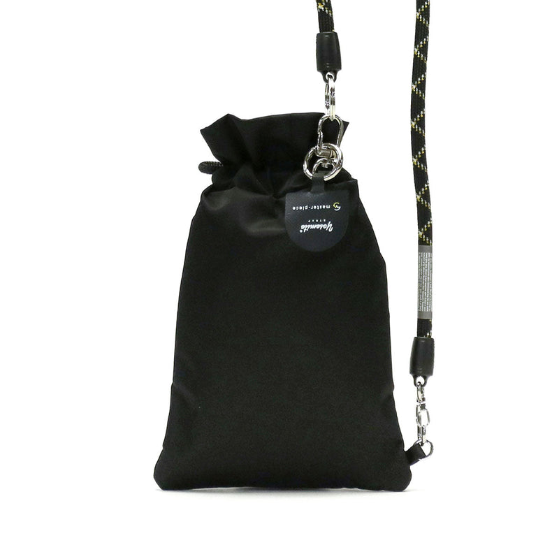 [Peniaga biasa] Karya Bahu Beg Yosemite Tali × Master-Piece Mobile Strap Drawstring Pouch Pouch Pouch Tali Tali yang Dibuat di Ladies Lelaki Jepun 12431-IYS2