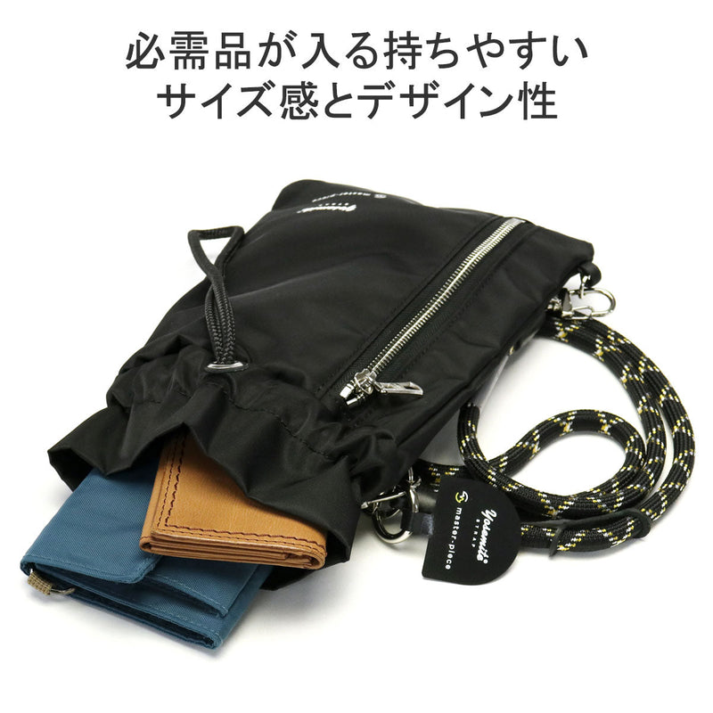 [Regular dealer] Masterpiece shoulder bag YOSEMITE STRAP × MASTER-PIECE Mobile Strap drawstring Pouch Shoulder Pouch Strap Holder Made in Japan Men's Ladies 12431-YS2