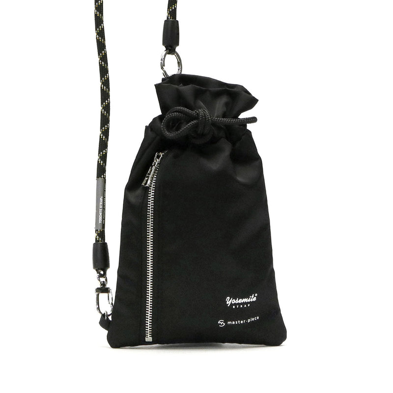 [Regular dealer] Masterpiece shoulder bag YOSEMITE STRAP × MASTER-PIECE Mobile Strap drawstring Pouch Shoulder Pouch Strap Holder Made in Japan Men's Ladies 12431-YS2