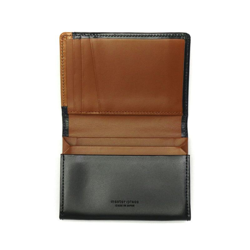 [Regular dealer] Masterpiece Card Case Men's Ladies Master-Piece Business Card holder Card Card Card Bi-fold Genuine Leather Leather Cowhide Leather Made in Japan brand fashionable business NOTCH 223054