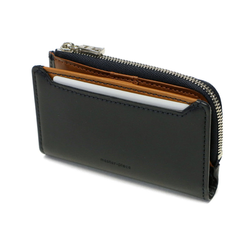 [Regular dealer] Master Piece Kase Case Men's Ladies Coin Purse Leather Leather Master-Piece Integrated Card Card Included Card Card Including Genuine Leather Cowhide Brand Fashionable 4-series L-shaped Fastener Made in Japan NOTCH 223056