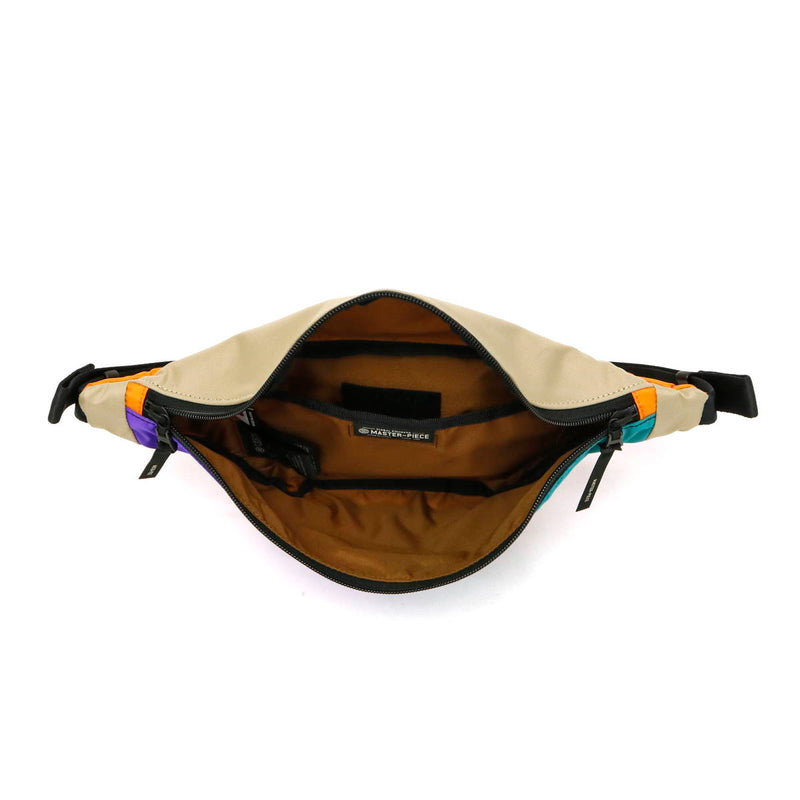 [Regular dealer] Master Piece Bag Master-Piece Waist Bag RUSH West Pouch diagonal Diagonal Bag Men's Ladies Horizontal Nylon Compact Master Piece 02220