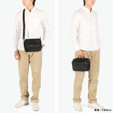 [Authorized Dealer] Masterpiece Shoulder Bag Men's Crossbody Bag Master-piece Brand Adult Cool Small Horizontal Horizontal Crossbody Bag Black Made in Japan Waterproof A5 Double Layer S Progress Coating ver. 02408-sc