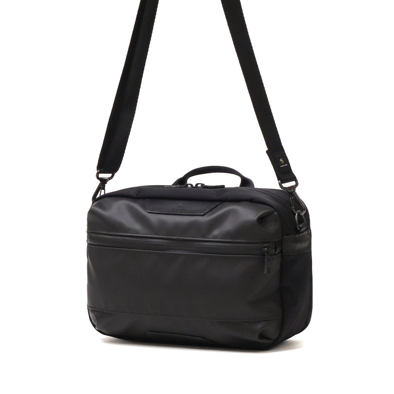 [Authorized Dealer] Masterpiece Shoulder Bag Men's Crossbody Bag Master-piece Brand Adult Cool Small Horizontal Horizontal Crossbody Bag Black Made in Japan Waterproof A5 Double Layer S Progress Coating ver. 02408-sc