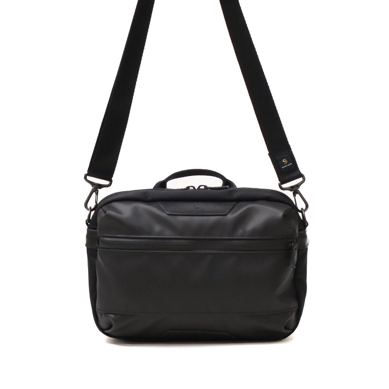[Authorized Dealer] Masterpiece Shoulder Bag Men's Crossbody Bag Master-piece Brand Adult Cool Small Horizontal Horizontal Crossbody Bag Black Made in Japan Waterproof A5 Double Layer S Progress Coating ver. 02408-sc