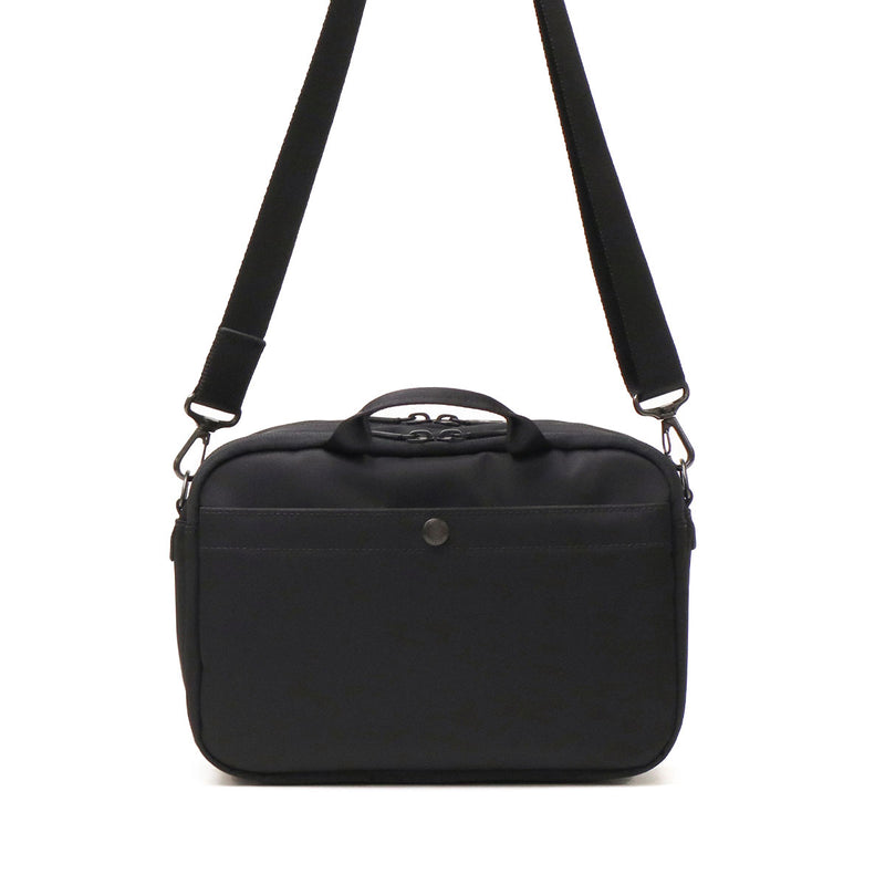 [Authorized Dealer] Masterpiece Shoulder Bag Men's Crossbody Bag Master-piece Brand Adult Cool Small Horizontal Horizontal Crossbody Bag Black Made in Japan Waterproof A5 Double Layer S Progress Coating ver. 02408-sc