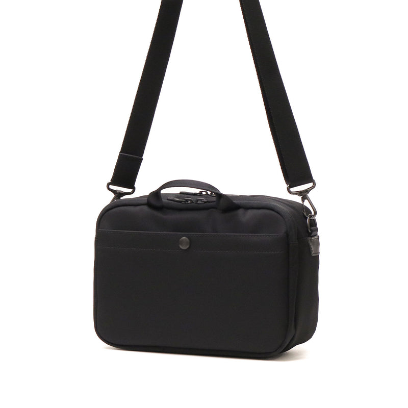 [Authorized Dealer] Masterpiece Shoulder Bag Men's Crossbody Bag Master-piece Brand Adult Cool Small Horizontal Horizontal Crossbody Bag Black Made in Japan Waterproof A5 Double Layer S Progress Coating ver. 02408-sc