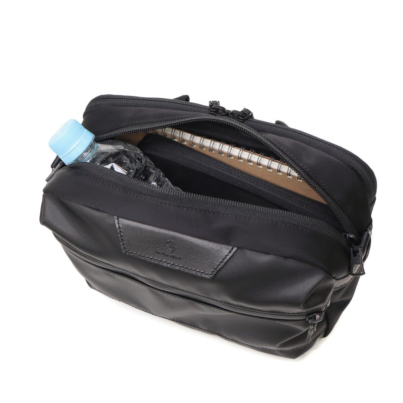 [Authorized Dealer] Masterpiece Shoulder Bag Men's Crossbody Bag Master-piece Brand Adult Cool Small Horizontal Horizontal Crossbody Bag Black Made in Japan Waterproof A5 Double Layer S Progress Coating ver. 02408-sc