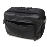 [Authorized Dealer] Masterpiece Shoulder Bag Men's Crossbody Bag Master-piece Brand Adult Cool Small Horizontal Horizontal Crossbody Bag Black Made in Japan Waterproof A5 Double Layer S Progress Coating ver. 02408-sc