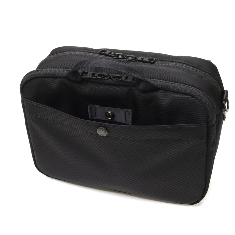[Authorized Dealer] Masterpiece Shoulder Bag Men's Crossbody Bag Master-piece Brand Adult Cool Small Horizontal Horizontal Crossbody Bag Black Made in Japan Waterproof A5 Double Layer S Progress Coating ver. 02408-sc