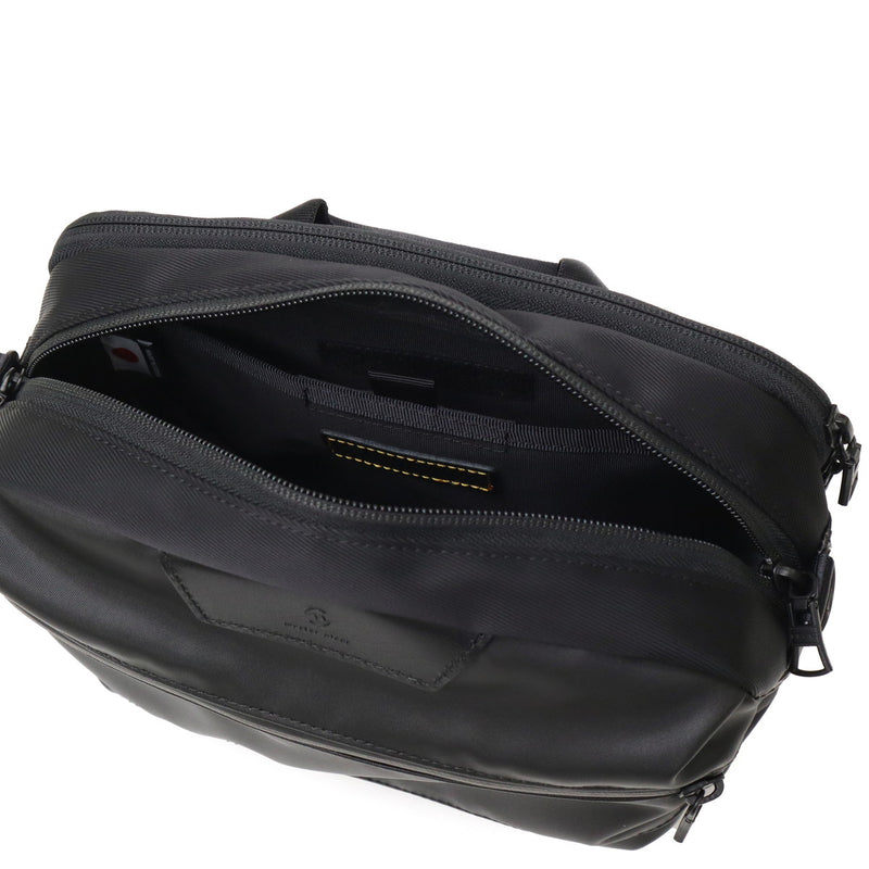 [Authorized Dealer] Masterpiece Shoulder Bag Men's Crossbody Bag Master-piece Brand Adult Cool Small Horizontal Horizontal Crossbody Bag Black Made in Japan Waterproof A5 Double Layer S Progress Coating ver. 02408-sc