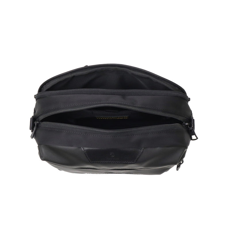 [Authorized Dealer] Masterpiece Shoulder Bag Men's Crossbody Bag Master-piece Brand Adult Cool Small Horizontal Horizontal Crossbody Bag Black Made in Japan Waterproof A5 Double Layer S Progress Coating ver. 02408-sc