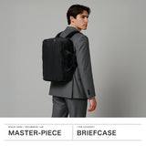[Authorized Dealer] Masterpiece Business Bag Men's Briefcase Large Capacity Master-piece Brand Adult Stylish Commuting Handheld Shoulder Carrying Waterproof A4 B4 PC Storage 16 Inch Black Result 3WAY Briefcase 43310