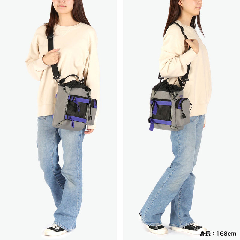 【正規取扱店】 マスターピース ショルダーバッグ メンズ レディース 小さめ 斜めがけバッグ master-piece 斜めがけ 縦型 大人 軽量 防水 ミニショルダー Hugsack ドローストリングショルダーバッグ 03233