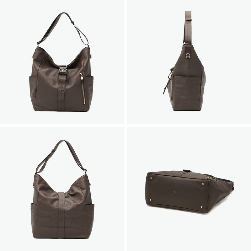 【正規取扱店】 マスターピース ショルダーバッグ メンズ 大容量 大きめ master-piece バッグ 斜めがけ 大人 かっこいい トートバッグ A4 本革 革 レザー ブランド 防水 2WAY drum 2WAYショルダートート M 03061