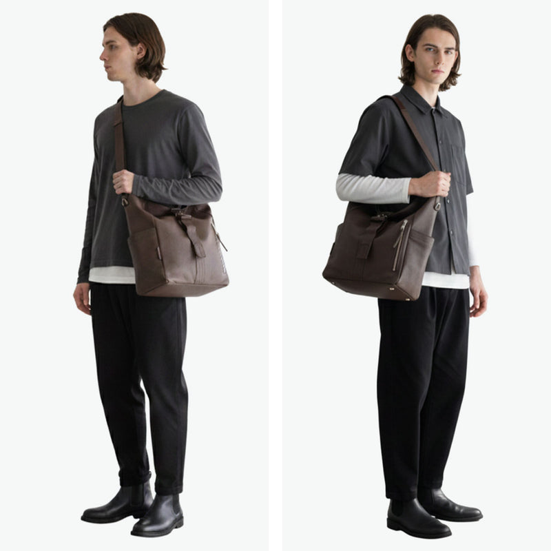 【正規取扱店】 マスターピース ショルダーバッグ メンズ 大容量 大きめ master-piece バッグ 斜めがけ 大人 かっこいい トートバッグ A4 本革 革 レザー ブランド 防水 2WAY drum 2WAYショルダートート M 03061