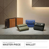 【正規取扱店】 マスターピース 財布 三つ折り財布 メンズ レディース コンパクト 革 ブランド master-piece 三つ折り 日本製 本革 コンパクト財布 ミニ財布 ミニ 小さめ CAST ミドルウォレット 997002