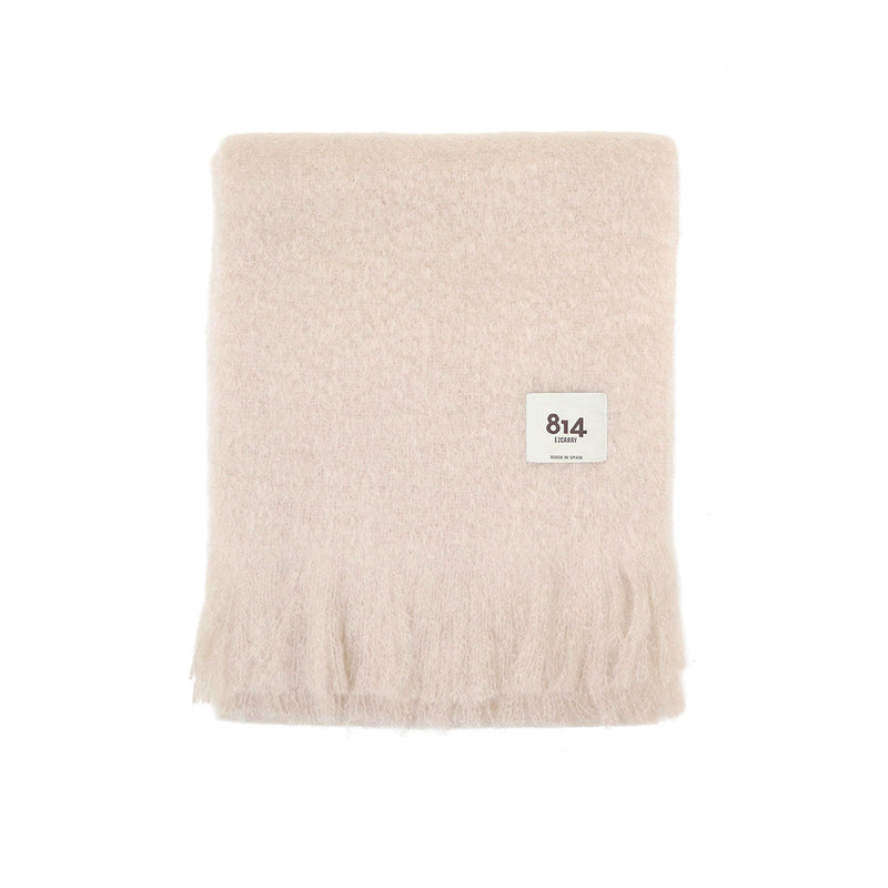 エイトフォーティーンエスカライ マフラー レディース 大判 ギフト ブランド 814 EZCARAY ストール 冬 無地 シンプル 防寒 ピンク系 あったか 暖かい モヘヤ 留め クリップ ピン おしゃれ SCARF LISO MA018