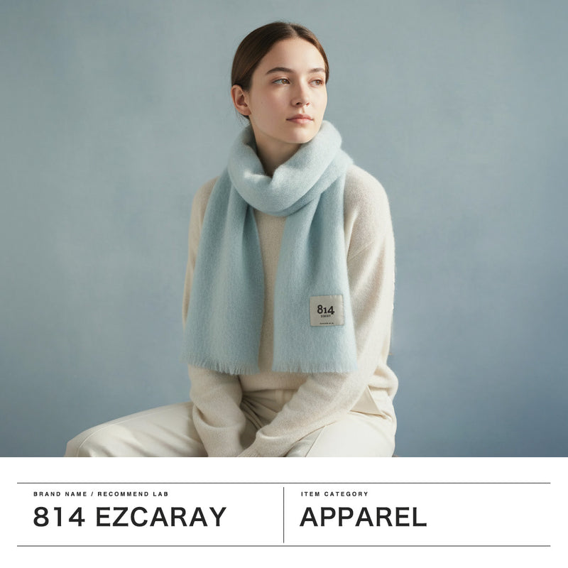 エイトフォーティーンエスカライ マフラー レディース ギフト ブランド 814 EZCARAY ストール 冬 秋冬 無地 シンプル 防寒 ピンク系 あったか 暖かい モヘヤ プレゼント かわいい ふわふわ FOULARD LISO MA017