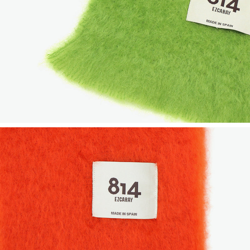 エイトフォーティーンエスカライ マフラー レディース ギフト ブランド 814 EZCARAY ストール 冬 秋冬 無地 シンプル 防寒 ピンク系 あったか 暖かい モヘヤ プレゼント かわいい ふわふわ FOULARD LISO MA017